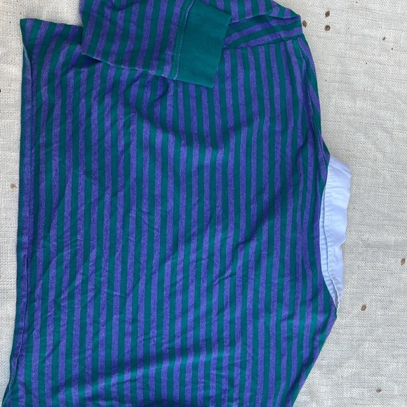 Cropped Collared Stripe Guess Shirt - Picture 5 of 6